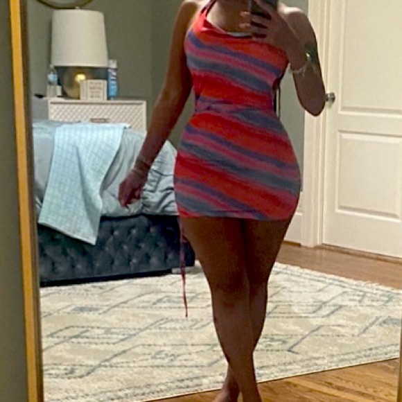 “Taste the Rainbow” Camisole Backless Mini Dress. Size Small. Super Sexy! - Picture 3 of 7